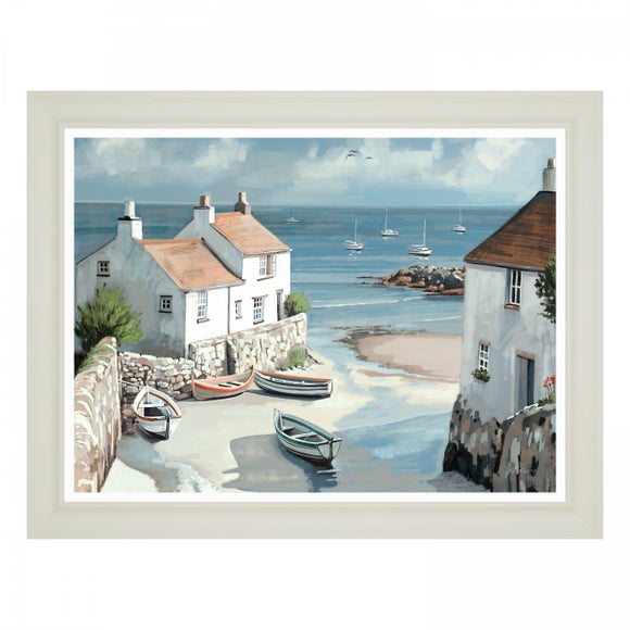 Cedar & Sage Calm Cove Framed Canvas