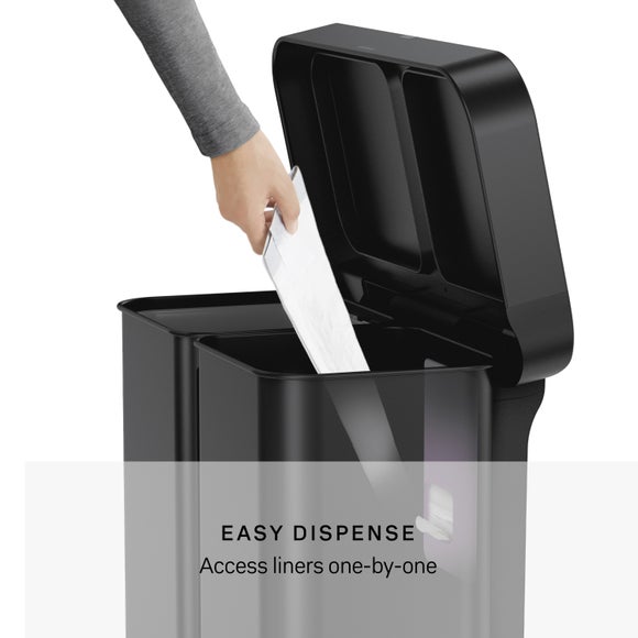 Simplehuman 58L Stainless Steel Dual Compartment Pedal Bin