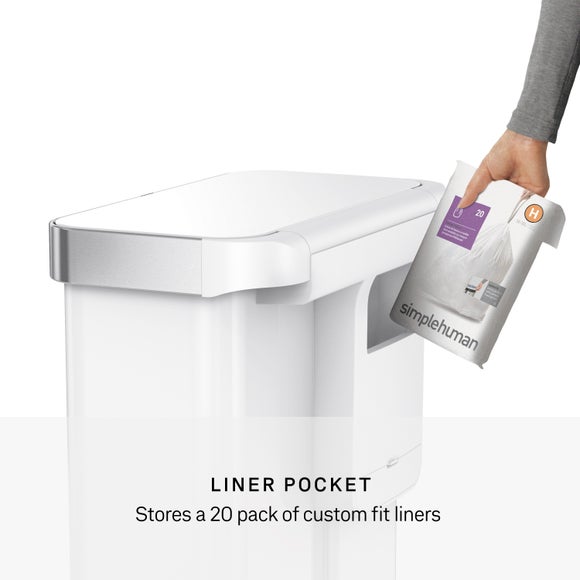 Simplehuman 58L Stainless Steel Dual Compartment Pedal Bin