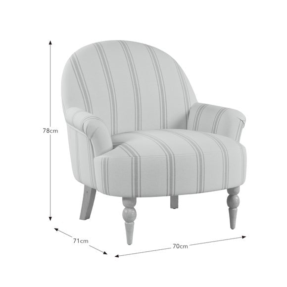 Petit Folkstone Stripe Armchair, product image 32