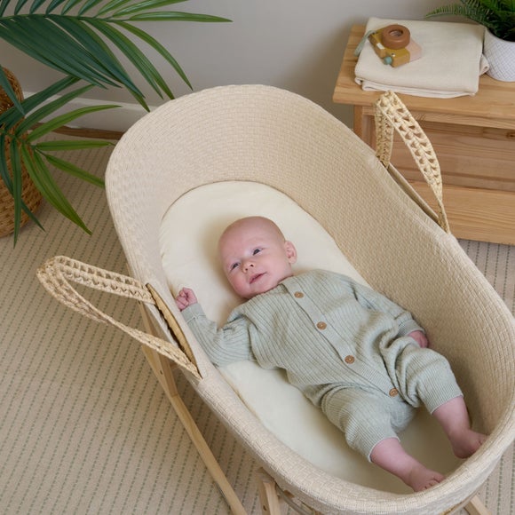 Clair De Lune Organic Moses Basket, product image 1