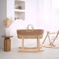 Clair De Lune Organic Moses Basket with Rocking Stand, product image 1