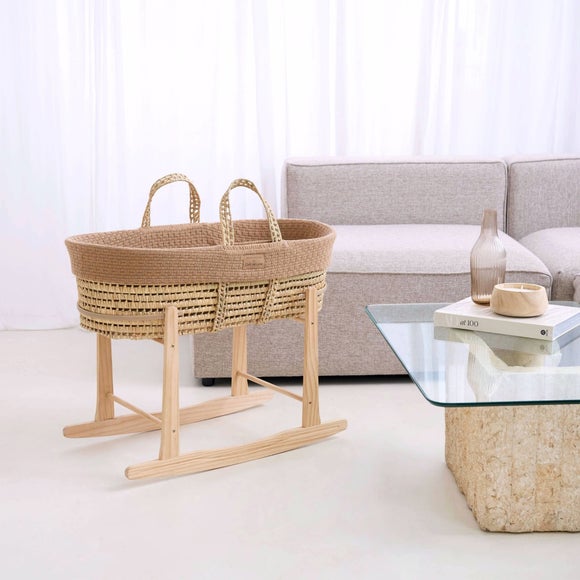 Clair De Lune Organic Moses Basket with Rocking Stand, product image 2