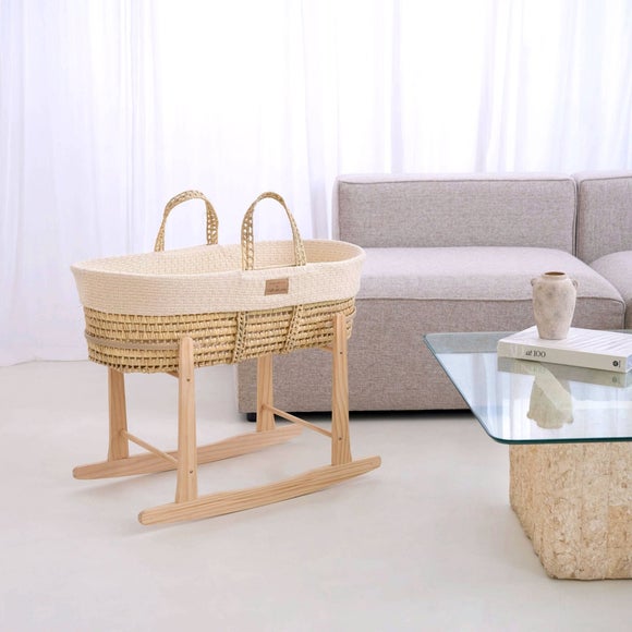 Clair De Lune Organic Moses Basket with Rocking Stand, product image 9