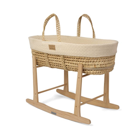 Clair De Lune Organic Moses Basket with Rocking Stand, product image 10