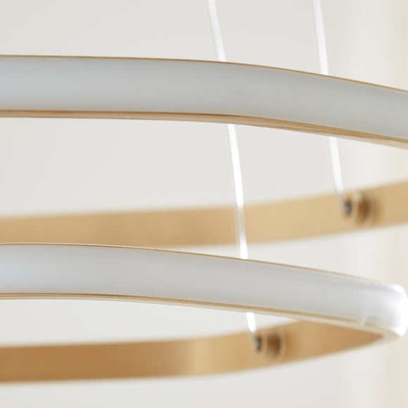 Puddle Double Hoop 2 Light Adjustable LED Ceiling Light