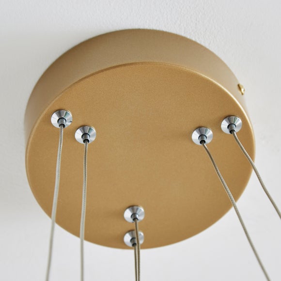 Puddle Double Hoop 2 Light Adjustable LED Ceiling Light