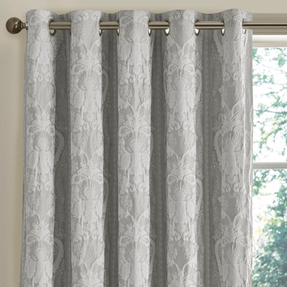 Dorma Vivana Damask Polycotton Blackout Eyelet Curtains, product image 7
