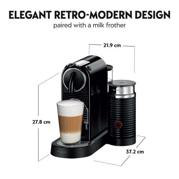 Nespresso Citiz Coffee Machine with Aeroccino Milk Frother, product image 6