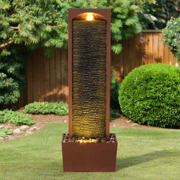 Teamson Textured Red Rock Waterfall Water Feature