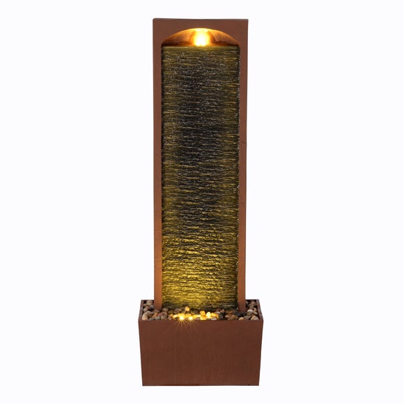 Teamson Textured Red Rock Waterfall Water Feature