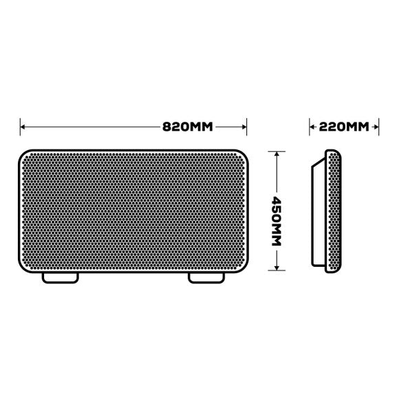 2000W Infrared Convection Panel Heater, product image 18