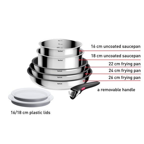 Tefal Ingenio Cook Eat 8 Piece Pan Set