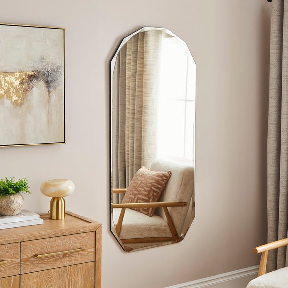 Livia Luxe Bevelled Edge Oval Full Length Wall Mirror, product image 5