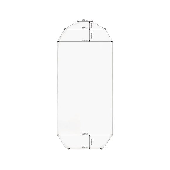 Livia Luxe Bevelled Edge Oval Full Length Wall Mirror, product image 8