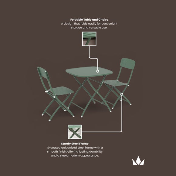 Venice Square 2 Seater Bistro Set, product image 18