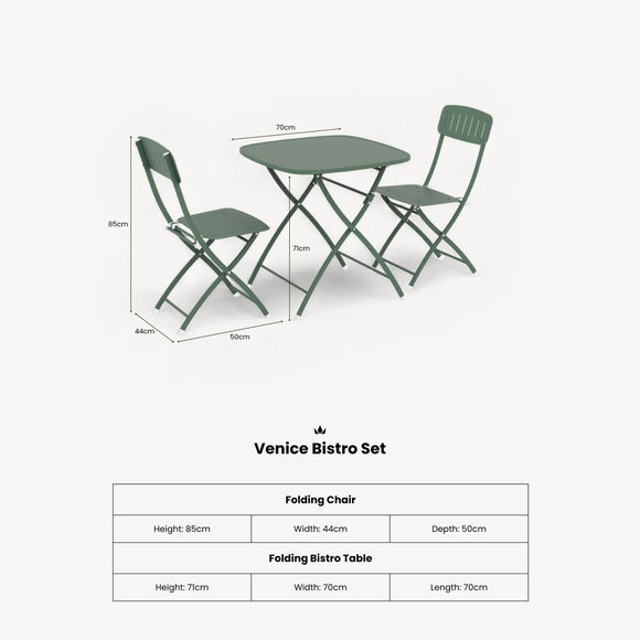 Venice Square 2 Seater Bistro Set, product image 20