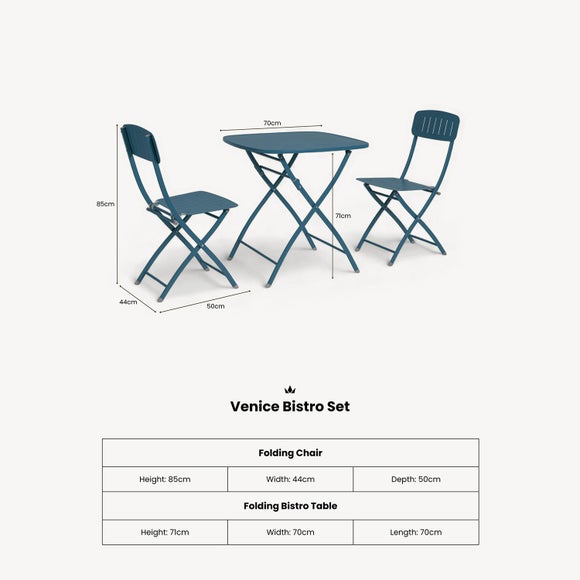 Venice Square 2 Seater Bistro Set, product image 15