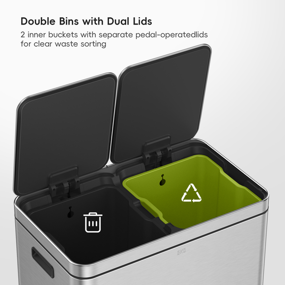 EKO Edison 3030L Recycling Bin, product image 5