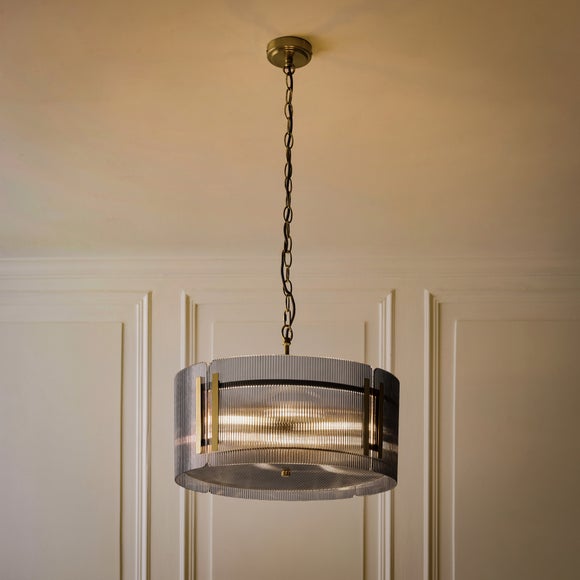 Veneto Ribbed 5 Light Adjustable Pendant Light, product image 2