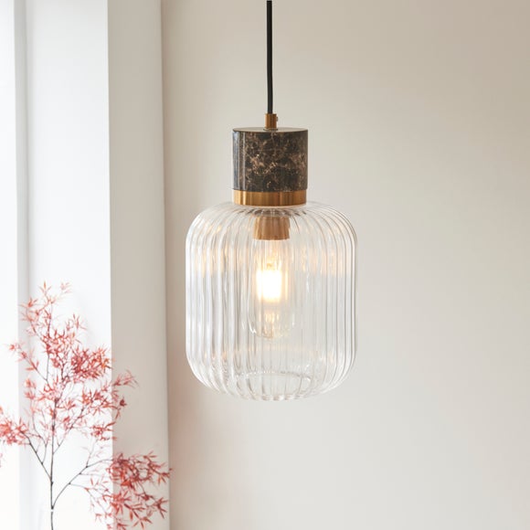 Vogue Tamara Ribbed Adjustable Pendant Light, product image 1