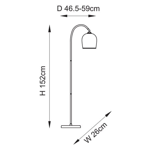Vogue Leroy Adjustable Floor Lamp