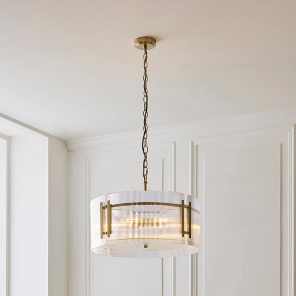 Veneto Ribbed 5 Light Adjustable Pendant Light, product image 8