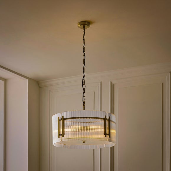 Veneto Ribbed 5 Light Adjustable Pendant Light, product image 9