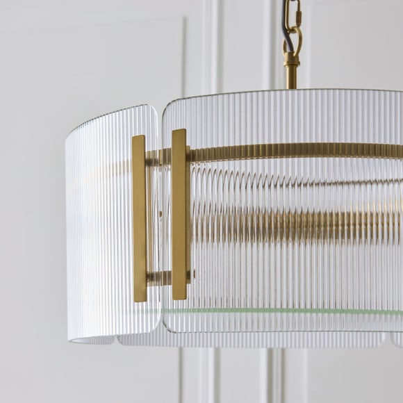 Veneto Ribbed 5 Light Adjustable Pendant Light, product image 10