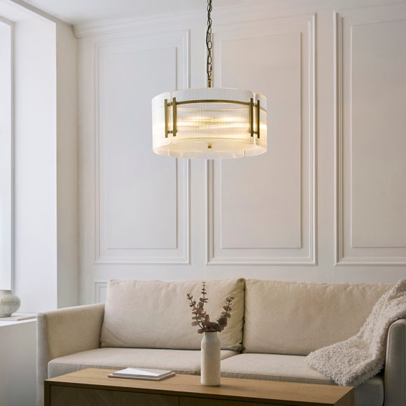 Veneto Ribbed 5 Light Adjustable Pendant Light, product image 14