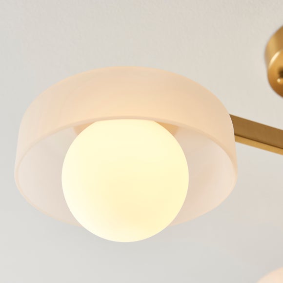 Vogue Hallie 3 Light Semi Flush Ceiling Light